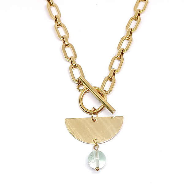 Collar Agua Fluorita verde