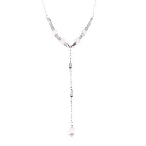 Collar Ángel Hematite y Piedra luna