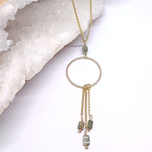 Collar Natura Turmalina verde