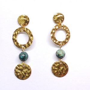 Pendientes Aire Turquesa Africana