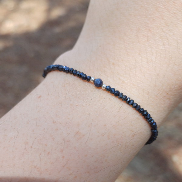 Pulsera Soy Espinela azul y Zafiro - Imagen 2