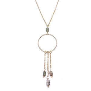 Collar Natura Turmalina verde