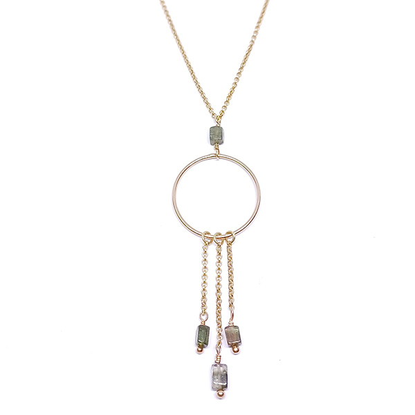 Collar Natura Turmalina verde