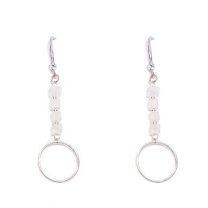 Pendientes Pureza Piedra luna arcoíris
