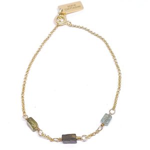 Pulsera Natura Turmalina verde