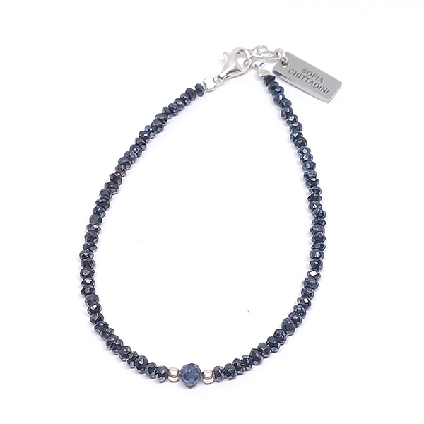 Pulsera Soy Espinela azul y Zafiro