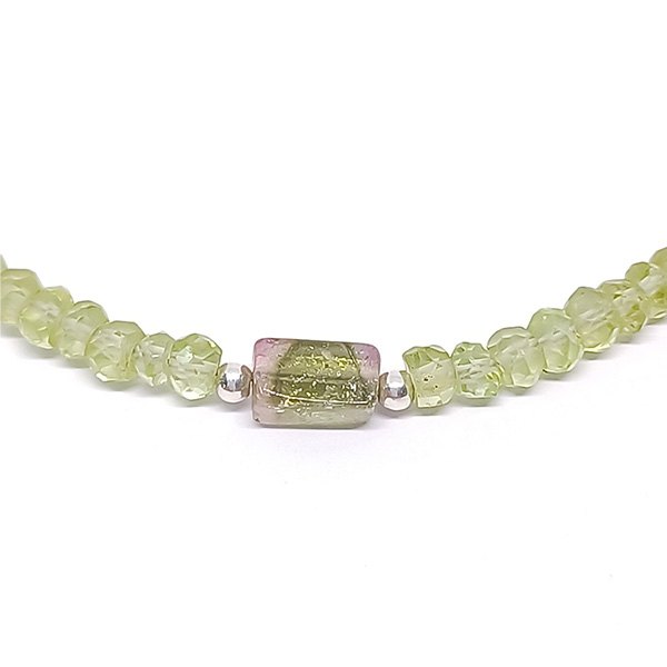 Pulsera Aura Peridoto y Turmalina Sandía - Imagen 3